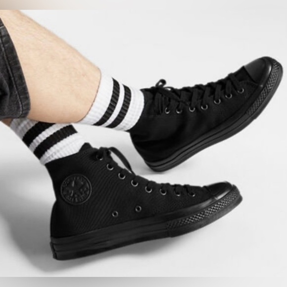 Converse Black High-Top Sneakers - Picture 1 of 10
